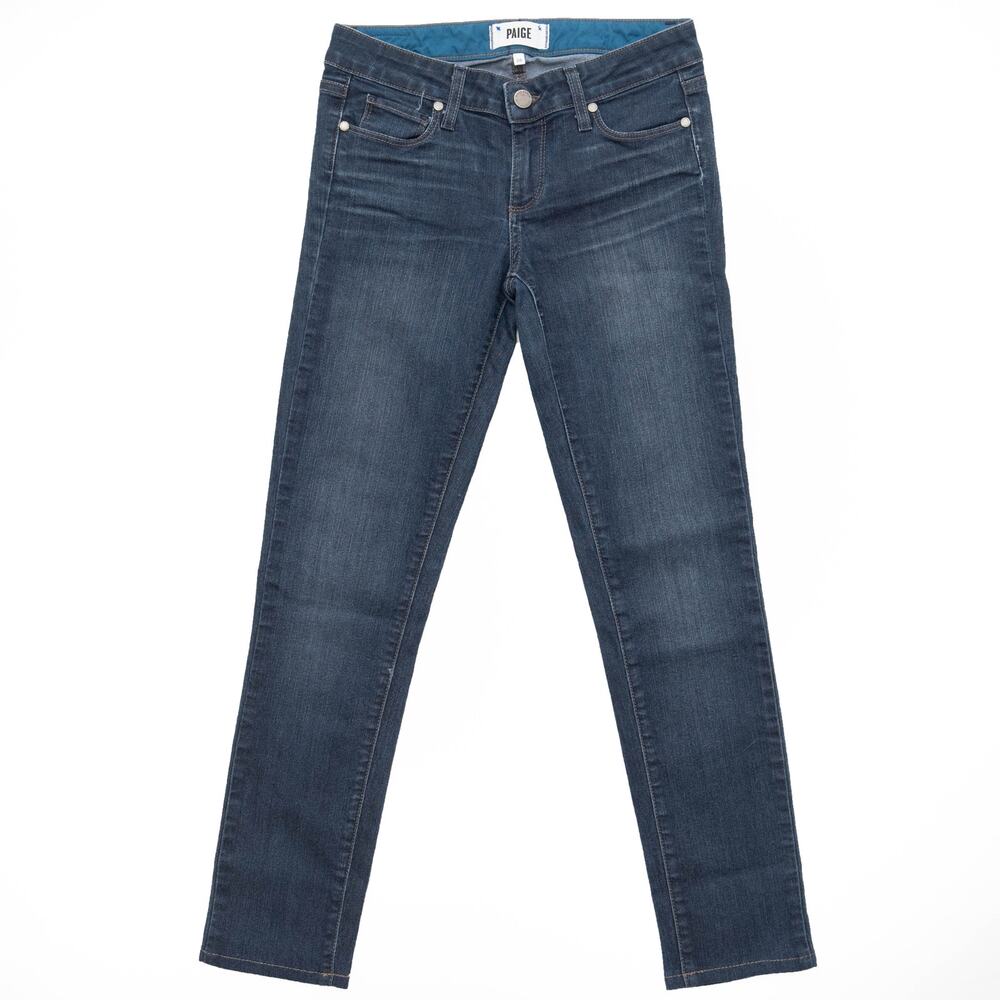 Paige Dark Wash Mid-Rise Skyline Skinny Jeans Size 26